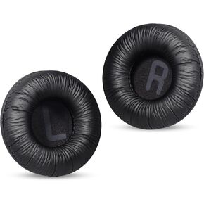 وسادات الأذن استبدال سماعات الرأس ، وسائد لحن JBL T500BT/T450BT/510BT/520BT/570BT ، وسائد الأذن المعززة للجلد المعزز والاحتكاك مع رغوة عالية الكثافة - أسود in Kuwait