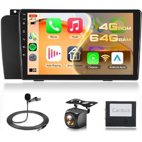 4G+64G Android Stereo for Volvo XC70/V70/S60 2004-2007 Upgrade 9 Inch IPS Touch Screen Head Unit, Driauto Car Stereo with Wireless Carplay Android Auto GPS WiFi DSP Bluetooth FM RDS Backup Camera in Saudi Arabia