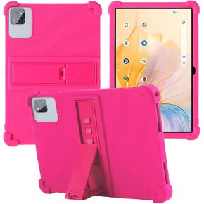 for PRITOM TAB11/PRITOM TAB12 10.1 inch Tablet Case,BOVUGAC Soft Silicone Adjustable Stand Shockproof Kids Friendly for PRITOM L10 10.1" Tablet(Rosered) in Kuwait