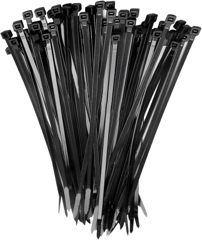 100 PCS Cable Ries ， 8 Inch 50bl Black Cable Zip Ries ، Multi Guffication Locking Cable Cable Management ، Ties Plastic Wire Previcial for Home ، Office ، Garden ، Workshop (100 ، 8 ") in Saudi Arabia
