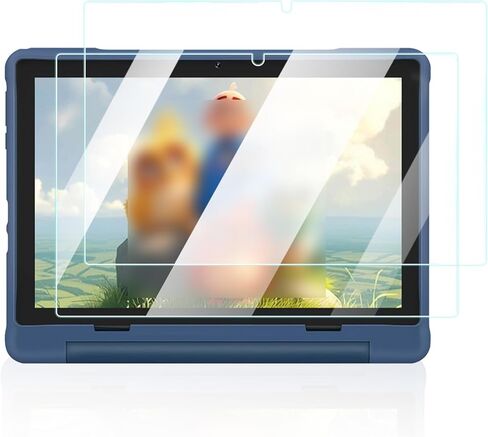 واقي الشاشة لـ UEMXDOX K106A Android 15 10 بوصة الكمبيوتر اللوحي ، مضاد للخلع 9H صلبة اللمس حساس 2.5D حواف مدورة خالية من التثبيت سهلة التثبيت ، 2 عبوة. in Saudi Arabia