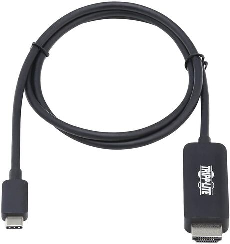 Tripp Lite USB C to HDMI Cable, Thunderbolt 3 Compatible Adapter Cable, USB-C and HDMI 4K, 4:4:4, Black, M/M, 3 ft. (U444-003-HBE) in Saudi Arabia
