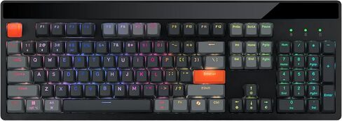 Adesso EasyTouch 1300 لوحة مفاتيح ميكانيكية RGB إضاءة مفاتيح حمراء قابلة للتبديل سلكية لوحة مفاتيح ألعاب بلوتوث اللاسلكية مع Copilot AI Hotkey لنظام التشغيل Windows Mac in Saudi Arabia