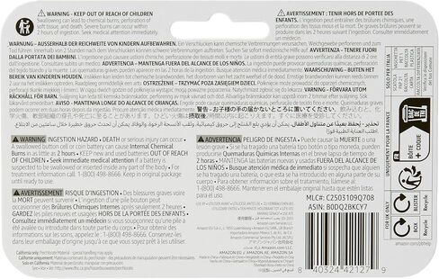 Amazon Basics 6 عبوات CR2450 بطارية خلية عملة ليثيوم ، 3 فولت ، طاقة طويلة الأمد ، حزمة خالية من الزئبق ، آمنة للطفل (استخدم مقص لفتح) in Saudi Arabia