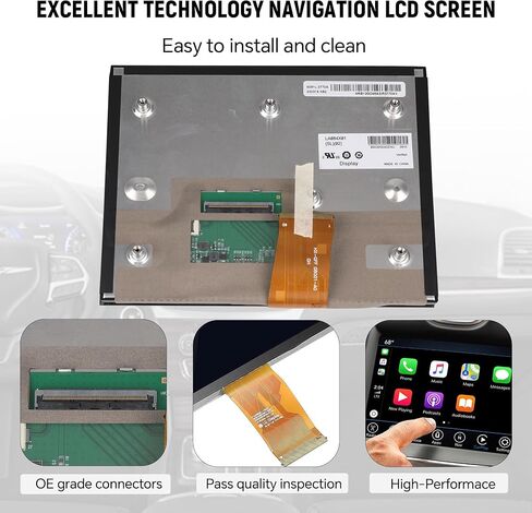 8.4" Uconnect 4C UAQ Screen Replacement LA084X01 LCD Monitor Navigation LCD Display Touchscreen Digitizer for Jeep Chrysler Dodge RAM 2017-2021 Replace LA084X01(SL)(01)(02)(03) in Saudi Arabia