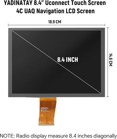 8.4" Uconnect 4C UAQ Screen Replacement LA084X01 LCD Monitor Navigation LCD Display Touchscreen Digitizer for Jeep Chrysler Dodge RAM 2017-2021 Replace LA084X01(SL)(01)(02)(03) in Saudi Arabia