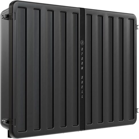 Storm Shell Outdoor TV Hard Cover Weatherproof Protection for Television - Mounts Right on The Wall - TV Wall Mounting Bracket Included … (45-55 inch), Black in Saudi Arabia