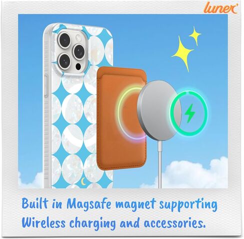 Luner - for iPhone 16 Pro - Y2K Checker Phone Case - [Compatible with Magsafe] - Cute and Unique Stylish for Women and Girls in Saudi Arabia
