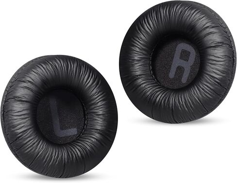 وسادات الأذن استبدال سماعات الرأس ، وسائد لحن JBL T500BT/T450BT/510BT/520BT/570BT ، وسائد الأذن المعززة للجلد المعزز والاحتكاك مع رغوة عالية الكثافة - أسود in Kuwait