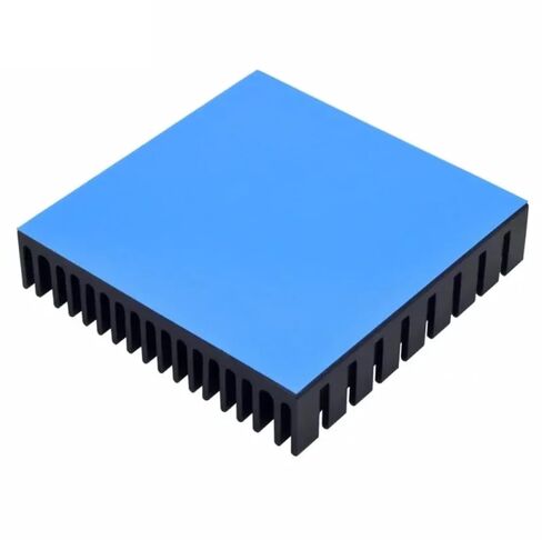 Easycargo 2pcs 50mm Heatsink Kit 50mmx50mmx11mm + 3M8810 Thermal Conductive Adhesive Tape, Cooler Aluminium Heat Sink for Cooling 3D Printers Stepper Motor TEC1-12706 Thermoelectric Peltier 50x50x11mm in Saudi Arabia