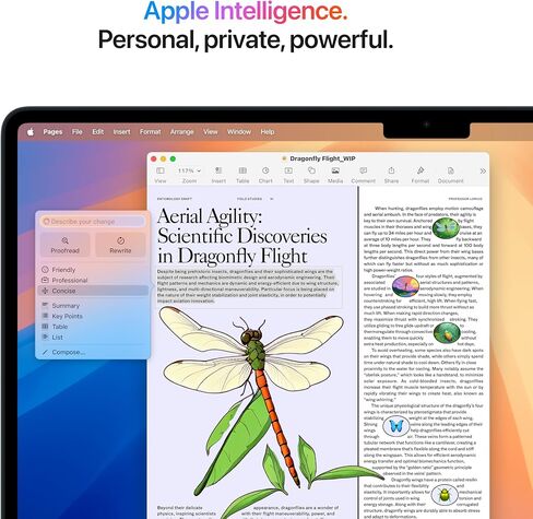 Apple 2025 Macbook Air محمول 15 بوصة مع رقاقة M4 ، ذاكرة موحدة 24 جيجابايت ، تخزين SSD 256 جيجابايت - منتصف الليل in Saudi Arabia