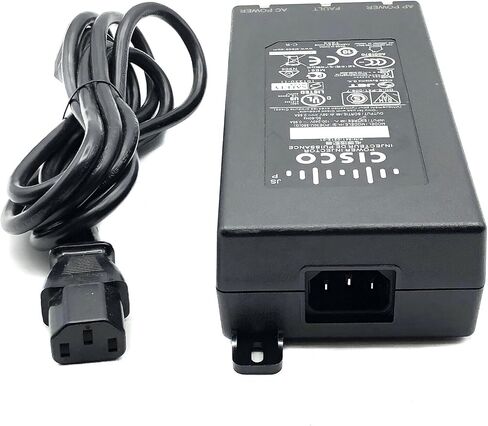 Genuine Cisco 56V Power Injector for AiroNet 1140 2600 1040 1600 2600 Series, Bundle: AC Adapter Power Supply, Cord in Kuwait