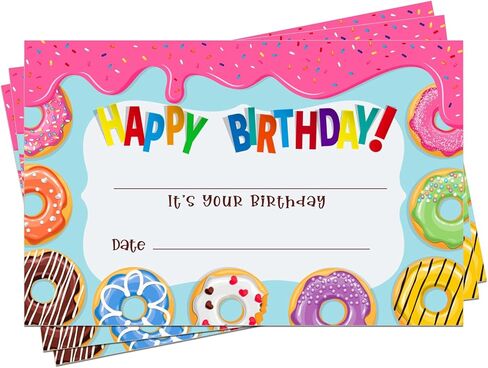FaCraft 36PCS Confetti Birthday Certificates for Kids Classrom Birthday Award Certificates Gifts for Students from Teacher Birthday Awards Gifts for Kids Classroom Back to School Teacher Supplies in Kuwait