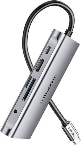 SAMZHE USB C Docking Station 10-In-1 USB-C HUB DUAL 4K HDMI Monitor محطات DOCK محرك متعدد المحول مع HDMI 4K+VGA+3 USB-A 3.0 PORT+100W PD ACRGER+ETHERNET+SD/TF+AUDIO in Kuwait