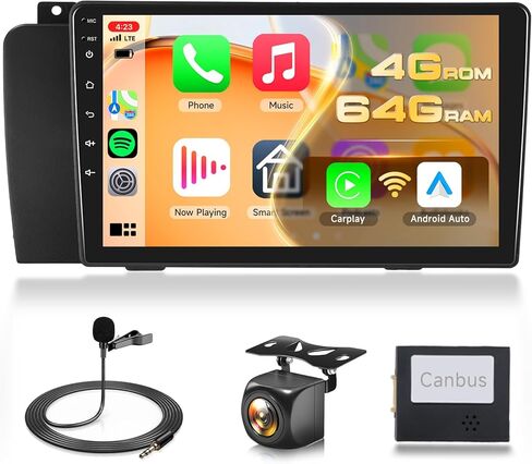 4G+64G Android Stereo for Volvo XC70/V70/S60 2004-2007 Upgrade 9 Inch IPS Touch Screen Head Unit, Driauto Car Stereo with Wireless Carplay Android Auto GPS WiFi DSP Bluetooth FM RDS Backup Camera in Saudi Arabia