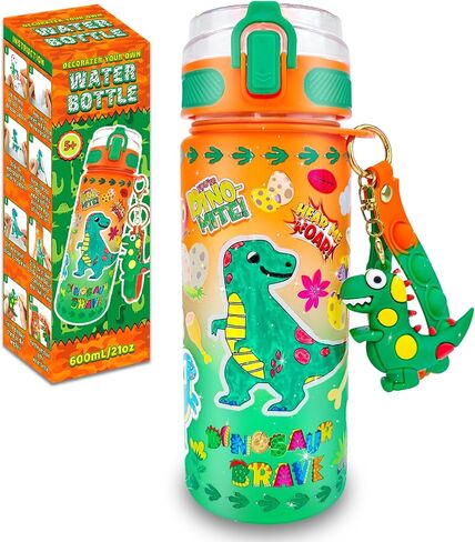 EDSPORTSHOUSE Decorate Your Own Water Bottle Kits for Girls Age 4-6-8-10,Unicorn Painting Crafts,Fun Arts and Crafts Gifts Toys for Girls Birthday Christmas(Unicorn) in Kuwait