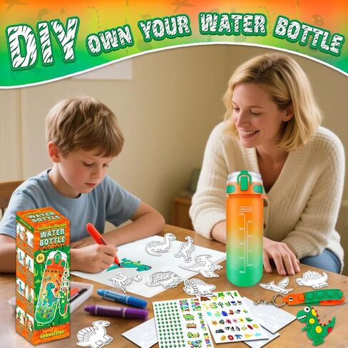 EDSPORTSHOUSE Decorate Your Own Water Bottle Kits for Girls Age 4-6-8-10,Unicorn Painting Crafts,Fun Arts and Crafts Gifts Toys for Girls Birthday Christmas(Unicorn) in Kuwait