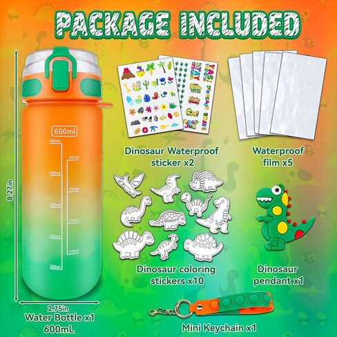 EDSPORTSHOUSE Decorate Your Own Water Bottle Kits for Girls Age 4-6-8-10,Unicorn Painting Crafts,Fun Arts and Crafts Gifts Toys for Girls Birthday Christmas(Unicorn) in Kuwait