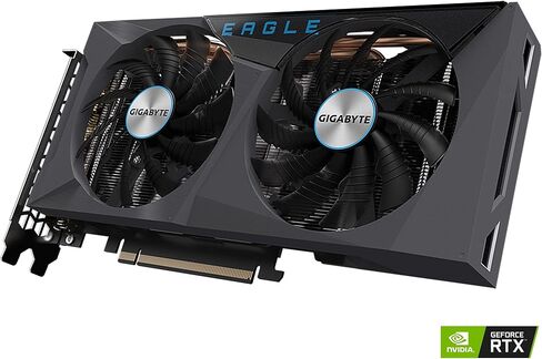 GIGABYTE GEFORCE RTX 3060 TI EAGLE OC 8G (REV2.0) بطاقة رسومات ، 2x Windforce Fans ، LHR ، 8GB 256-BIT GDDR6 ، GV-N306TEAGLE OC-8GD REV2.0 بطاقة فيديو (متجددة) in Kuwait
