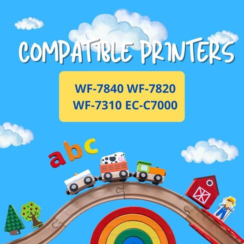 تم إعادة تصنيع 812XL لـ EPSON 812XL COMBO COMBO Pack 812 XL T812 لـ Formorce Pro WF-7840 WF-7820 WF-7310 EC-C7000 Pack 3 Black 1 Cyan 1 Magenta 1 Yellow in Saudi Arabia