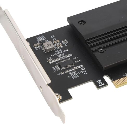 Yunir Dual M.2 NVME إلى بطاقة محول PCIE 4.0 x8 ، بطاقة تمدد SSD مع غرفة تبريد الألومنيوم ، تتطلب دعم تشعب PCIE in Kuwait