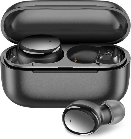 kurdene Wireless Earbuds Bluetooth 5.4, Lightweight in-Ear Headphones with Deep Bass,40 Hours Playtime Headset, Built-in Mics for Clear Calls, Sports Workout Ear Buds Black in Saudi Arabia