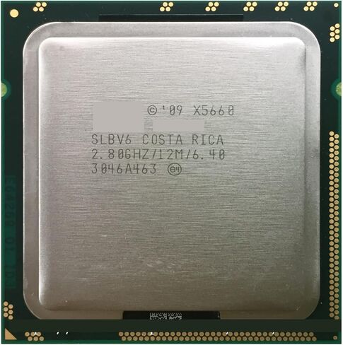 Processor X5660 12M Cache/2.8 GHz/6.40 GT/s I QPI LGA1366 Desktop CPU (Working 2) in Saudi Arabia