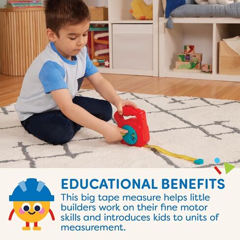 شريط قياس لعبة 62243469402 من باتات – بكرة عمل ومقبض سهل الإمساك – أداة استكشاف دائرية – بوصة ووحدات سنتيمتر in Kuwait