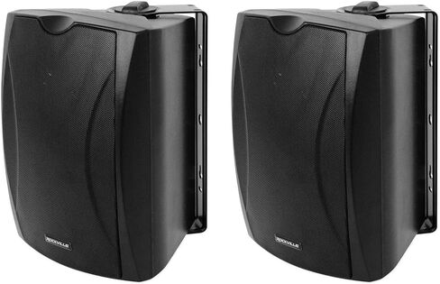Rockville (2) WET -6B 70V 6.5 "Black IP55 Commercial Indoor/Outdoor Wall Speaker - Blac (اثنين عناصر) in Saudi Arabia