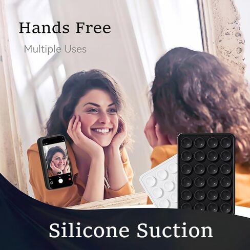 Silicone Suction Phone Stand,Hands-Free Strong Grip for Selfies & Videos, Durable & Easy to Use, Compatible with iPhone & Android, Pink in Kuwait