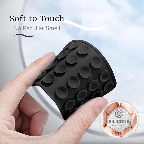Silicone Suction Phone Stand,Hands-Free Strong Grip for Selfies & Videos, Durable & Easy to Use, Compatible with iPhone & Android, Pink in Kuwait
