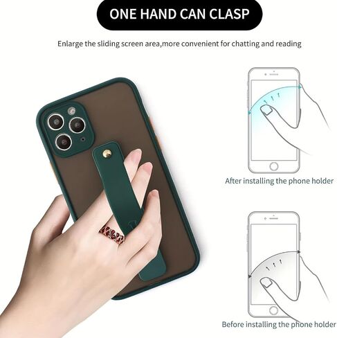 Wristband Finger Ring Grip Stand Holder for Mobile Phone, White in Saudi Arabia
