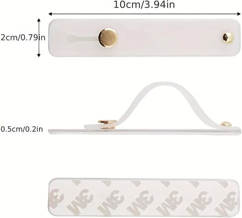 Wristband Finger Ring Grip Stand Holder for Mobile Phone, White in Saudi Arabia