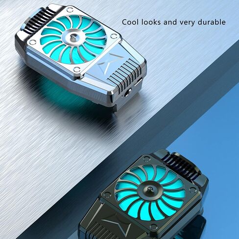 Phone Clip Cooler USB Rechargeable Heatsink Cell Phone Cooling Fan for Home Daily Use Electronic Games(Black) Finger Skateboards, Fidget , Decompression Cubes in Saudi Arabia