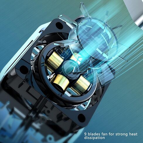 Phone Clip Cooler USB Rechargeable Heatsink Cell Phone Cooling Fan for Home Daily Use Electronic Games(Black) Finger Skateboards, Fidget , Decompression Cubes in Saudi Arabia