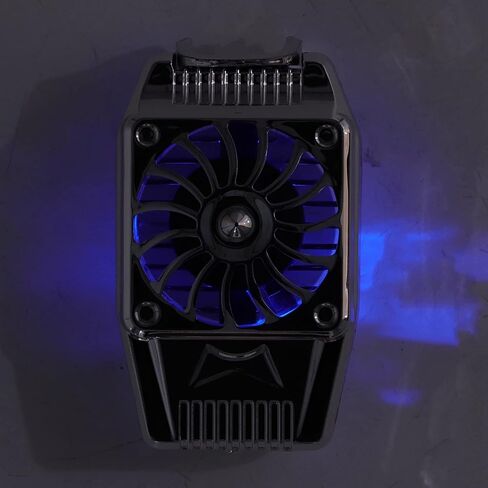 Phone Clip Cooler USB Rechargeable Heatsink Cell Phone Cooling Fan for Home Daily Use Electronic Games(Black) Finger Skateboards, Fidget , Decompression Cubes in Saudi Arabia
