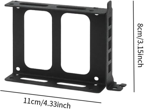 حامل مزدوج SSD حامل HDD HOLDER 2.5 "SSD Bracket PC Computer HDD Bay Hard Drive Holder Bay Internal Drive ، Black in Saudi Arabia