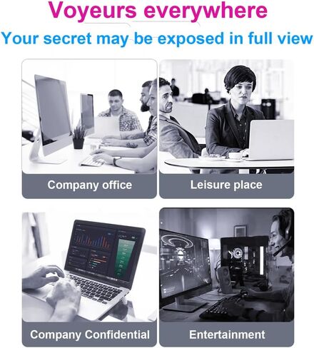 [2 Pack 20 inch Computer Privacy Screen Filter,Reduce Glare Blue Light Computer Monitor Privacy Filter,Anti-Spy Eye Protection Reduce Eye Strain Protector Film,20 in 16:10 Aspect Ratio in Saudi Arabia