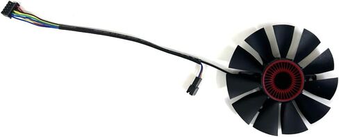 T128010SU 12V 0.3a 75mm 4pin VGA مروحة متوافقة مع GTX960 GTX950-2GD5-GMING GTX750TI R9 370 مروحة تبريد بطاقة الرسومات (بنية) in Saudi Arabia