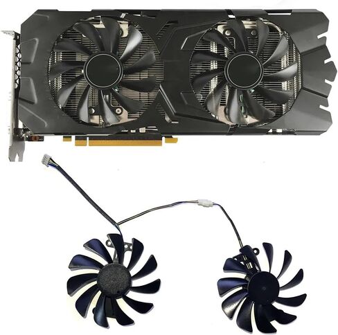 مروحة التبريد 95mm 4pin متوافقة مع GTX 1070 1070TI 1080 بطاقة الرسومات SNPR EXOC استبدال المروحة in Saudi Arabia