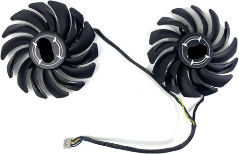 Ball Bearing Bearing Video Card Cooling Fan 85MM 4PIN PLD09210B12HH RX470 480 GPU Fan for RX570 RX470 480 in Saudi Arabia