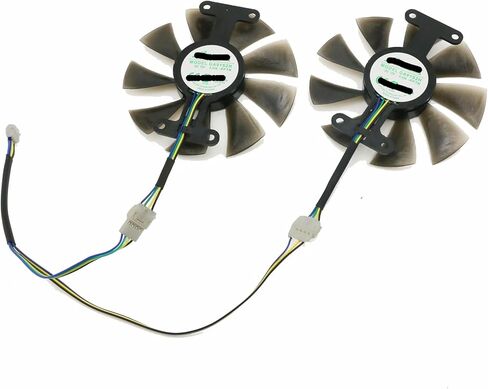 مروحة تبريد 2pcs متوافقة مع RX560 RX 460 550 بطاقة رسومات بطاقة VIDEA FAN GA91S2H DC 12V 4PIN 85MM in Saudi Arabia
