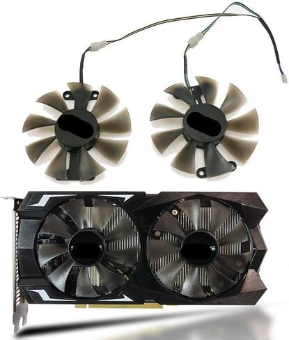 مروحة تبريد 2pcs متوافقة مع RX560 RX 460 550 بطاقة رسومات بطاقة VIDEA FAN GA91S2H DC 12V 4PIN 85MM in Saudi Arabia