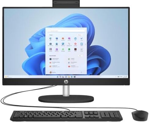 HP 24-CR100 Business All-in-One Desktop 2024 23.8 "FHD 1920X1080 Touchscreen ، Intel Core Ultra 5 125U 12-Core Intel Iris XE Graphics ، 64GB DDR5 4TB SSD Wi-Fi Bluetooth 5.3 Windows 11 Home in Kuwait