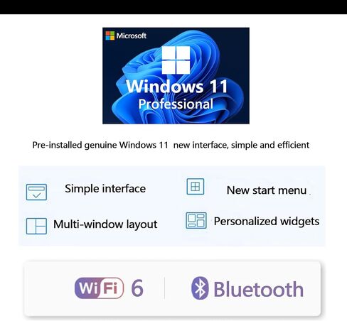 HP 21.5" FHD All-in-One Desktop Computer, Win 11 Pro, Webcam, WiFi6, FHD Anti-Glare Display, HDMI, Intel Celeron J4025 Processor, Business AIO, HDMI, Wired Keyboard & Mouse (8GB RAM + 512GB SSD) in Saudi Arabia