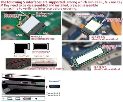 SANPYL LAPTOP EXTROMED VIDEO DOCK ، 6PIN INTERFAFE OUTPUT ، M.2 M KEY PCI E 16X PCIE X16 HD واجهة EXP GDC EXPRESS in Kuwait