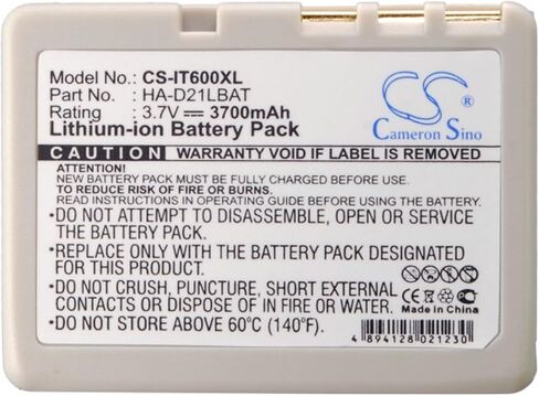 VINTRONS 3700mAh Replacement Battery for CASIO HA-D21LBAT in Saudi Arabia