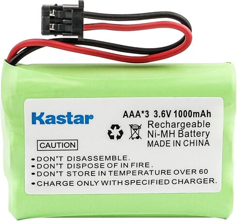 Kastar 3.6V 1000mAh 3AAA Extended Capacity Cordless Phone Battery Replacement for Uniden: BT-909, TRU-9380, TRU-9380-2, TRU-9380-3, TRU-9380-4, TRU-9385, TRU-9385-2. in Saudi Arabia