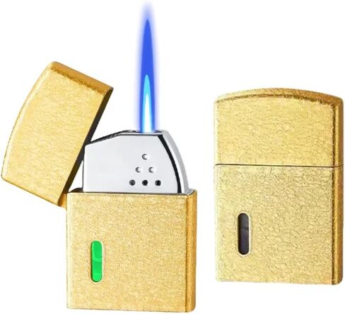 أخف Torch Torch Smart With 4 طرق للإشعال ، ولخات مضادة للرياح ، ولخات قابلة للإعادة ملاءمة ، على مستقيم ، قم بتعبئة النخاع ، والتخييم (الأسود) (أسود) (أسود) in Kuwait