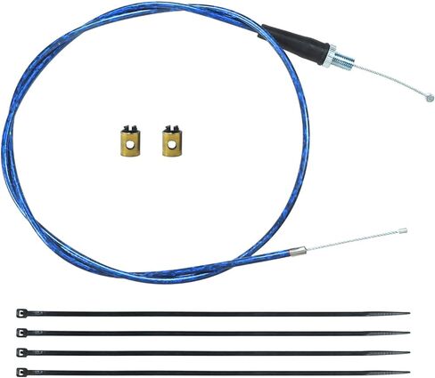 1270mm 50'' Throttle Cable for Coleman CT100U CT200U BT200X Baja Warrior Doodlebug Db30 Mb165 Mb200 MOTOVOX MBX10 Monster Moto Mini Bike 50cc-125cc Coolster Apollo Pit Dirt Bike Motocross Black in Saudi Arabia